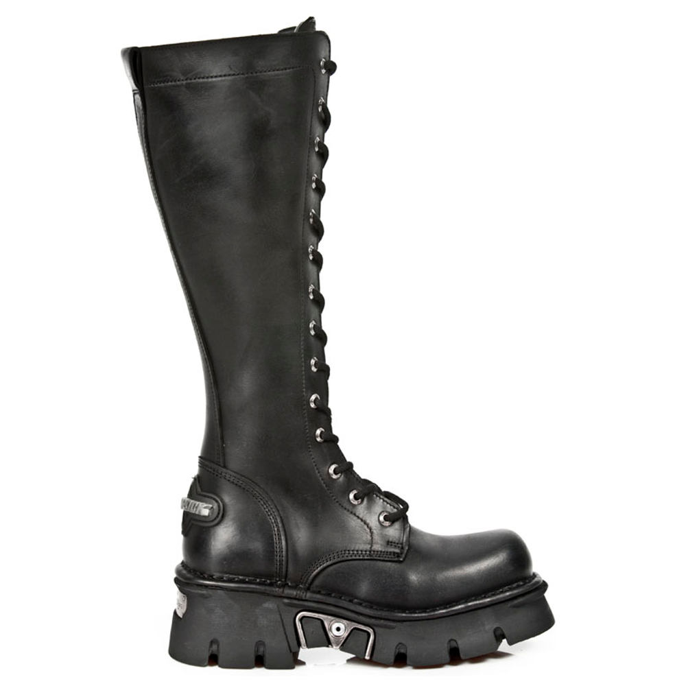 New Rock New Rock Boots M235S1 BlackSilver coloured New Rock New Rock Boots M235S1 BlackSilver coloured